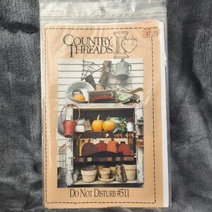 Country Threads Do Not Disturb Pattern